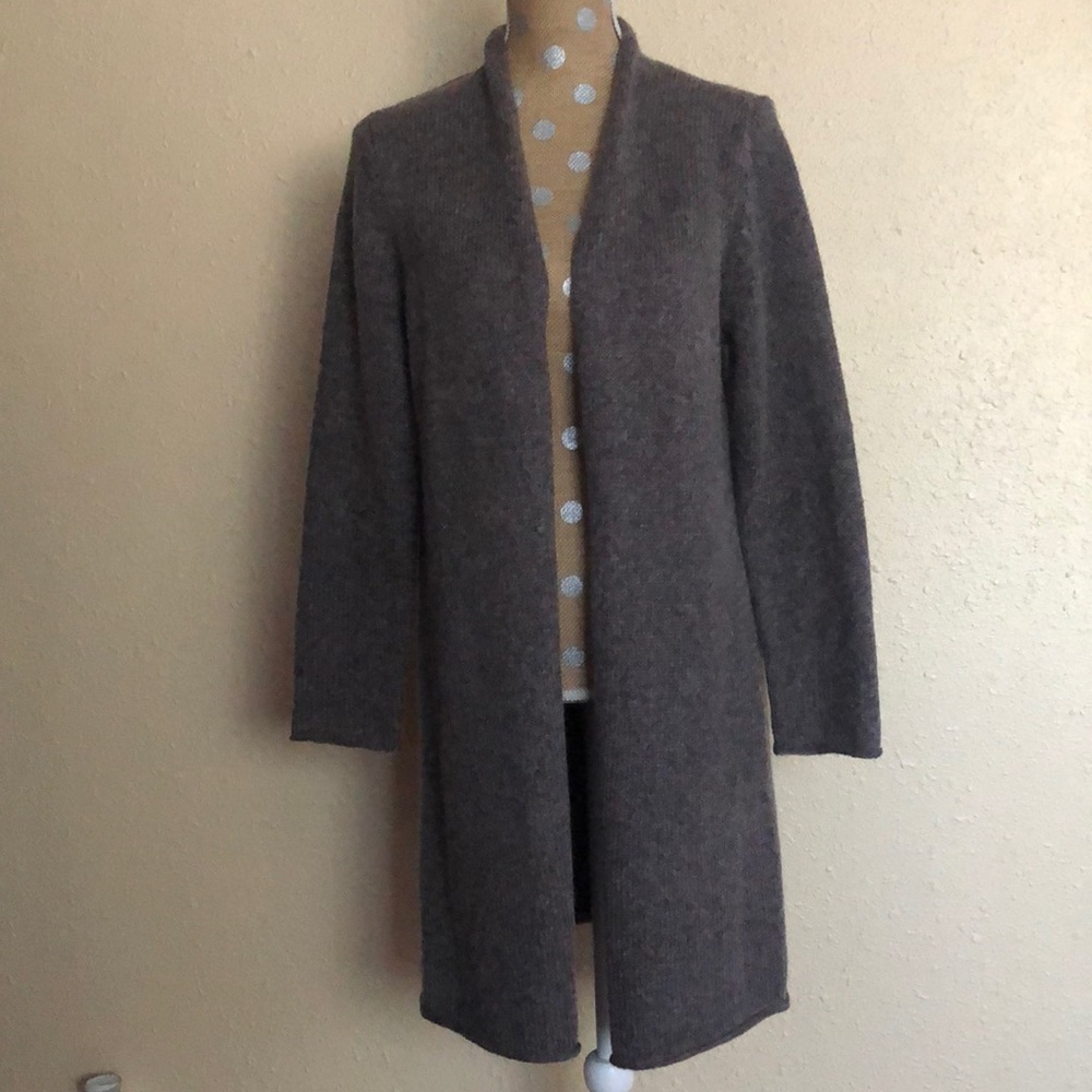 Eileen Fisher Petite Long Simple Cardigan